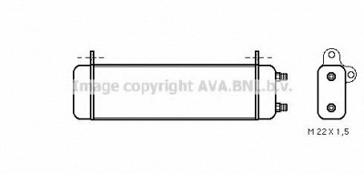 AVA QUALITY COOLING ms3158 -  масляный радиатор, двигательное масло